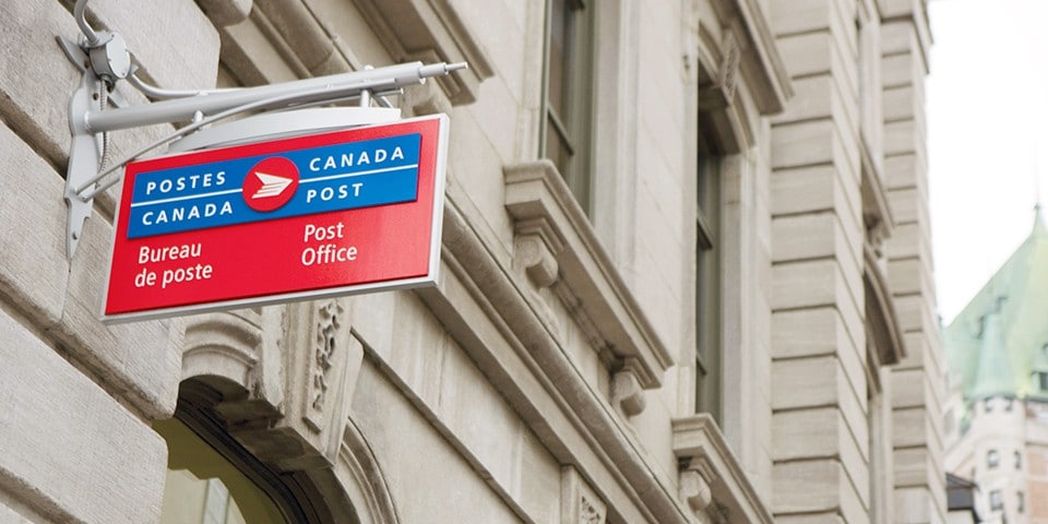  Post office with Canada Post sign out front